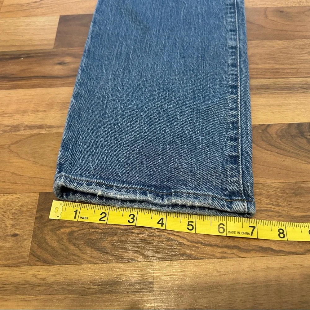 Madewell Women's Tall High Rise Slim Boy Jean Straight Leg Blue 29T - Picture 6 of 12